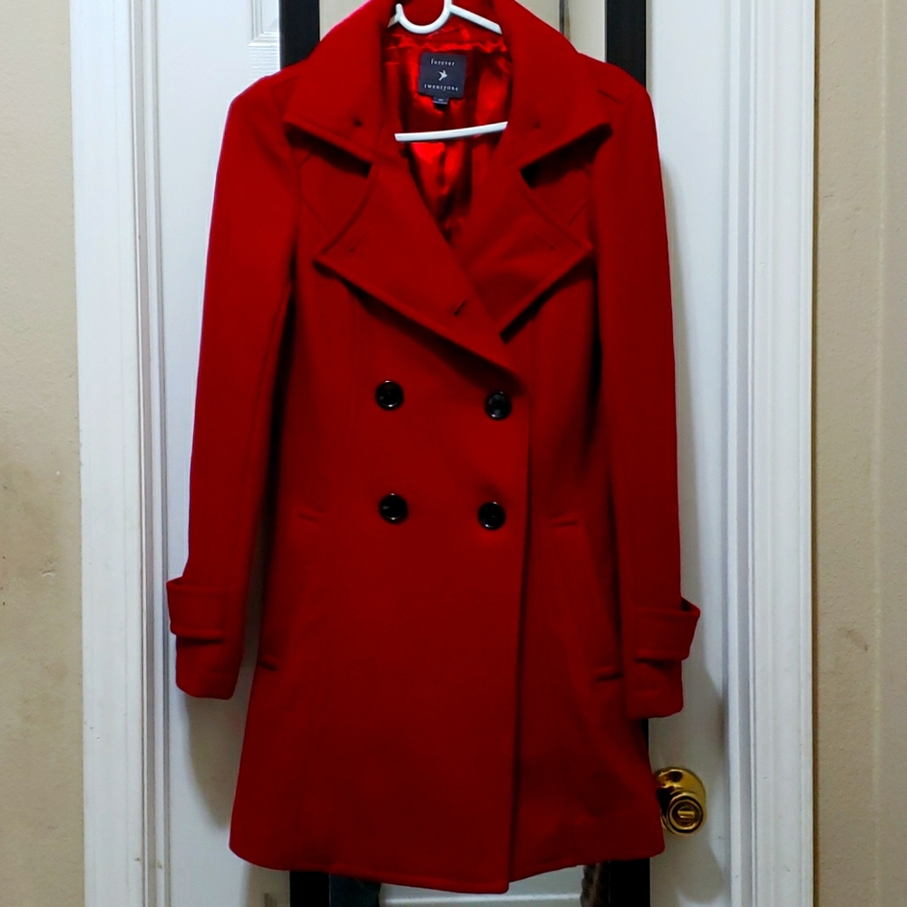 Red Peacoat